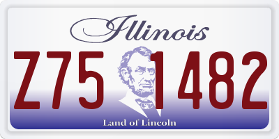 IL license plate Z751482