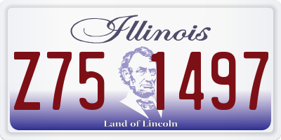IL license plate Z751497
