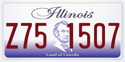 IL license plate Z751507