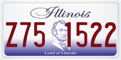 IL license plate Z751522