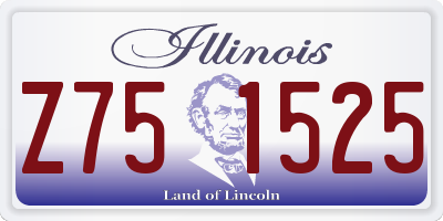 IL license plate Z751525