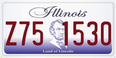 IL license plate Z751530
