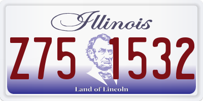 IL license plate Z751532