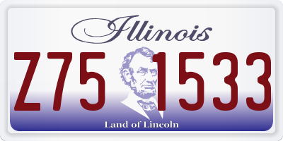 IL license plate Z751533