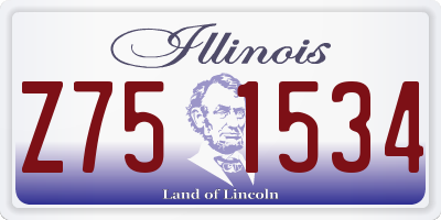 IL license plate Z751534