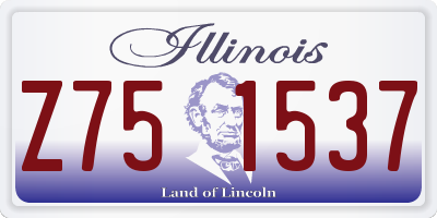 IL license plate Z751537
