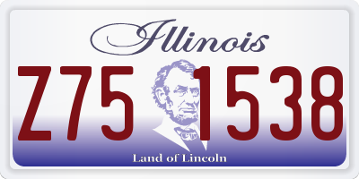 IL license plate Z751538