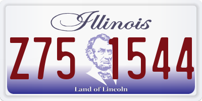 IL license plate Z751544