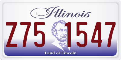 IL license plate Z751547
