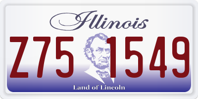 IL license plate Z751549