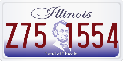 IL license plate Z751554