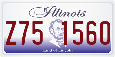 IL license plate Z751560