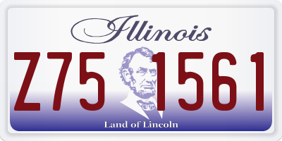 IL license plate Z751561