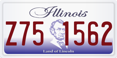 IL license plate Z751562