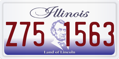 IL license plate Z751563