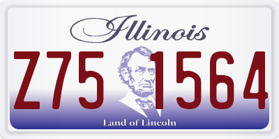 IL license plate Z751564