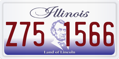 IL license plate Z751566