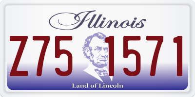 IL license plate Z751571