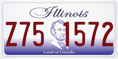 IL license plate Z751572