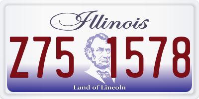 IL license plate Z751578