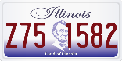 IL license plate Z751582
