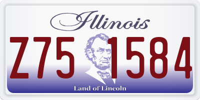 IL license plate Z751584