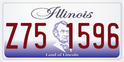 IL license plate Z751596