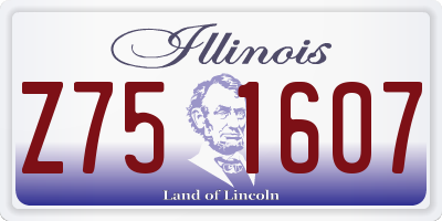IL license plate Z751607