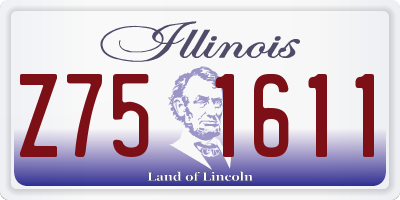 IL license plate Z751611