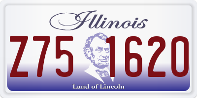 IL license plate Z751620