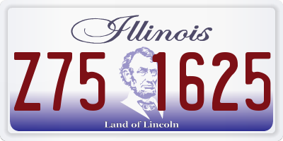 IL license plate Z751625