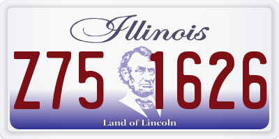 IL license plate Z751626