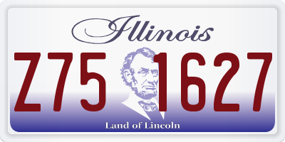 IL license plate Z751627