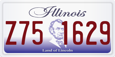 IL license plate Z751629