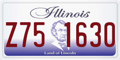 IL license plate Z751630
