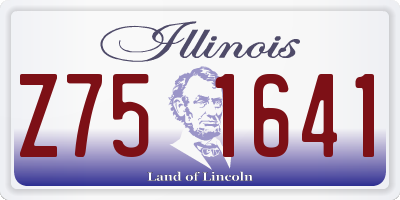 IL license plate Z751641
