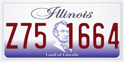 IL license plate Z751664