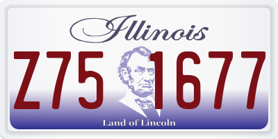 IL license plate Z751677