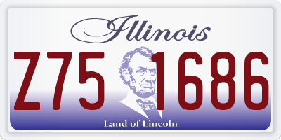IL license plate Z751686