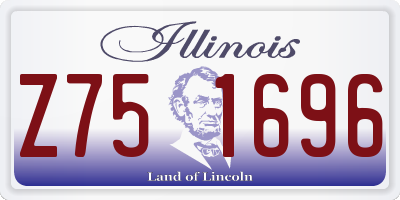 IL license plate Z751696