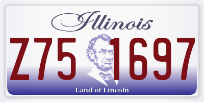 IL license plate Z751697