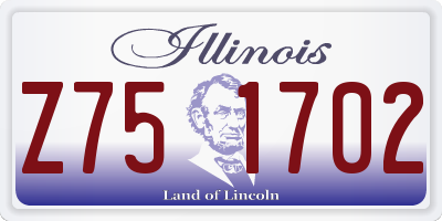 IL license plate Z751702