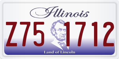 IL license plate Z751712