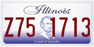 IL license plate Z751713