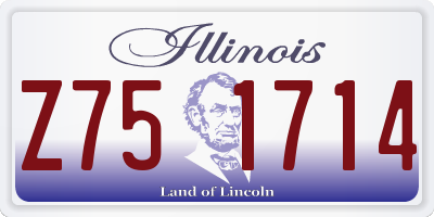 IL license plate Z751714