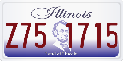 IL license plate Z751715