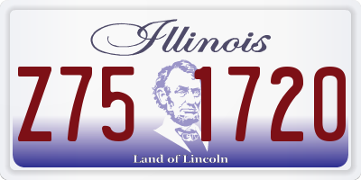 IL license plate Z751720