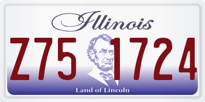 IL license plate Z751724