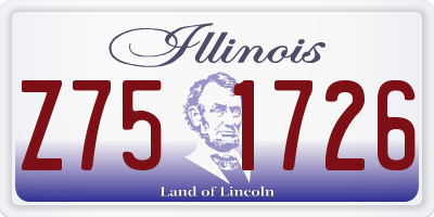 IL license plate Z751726