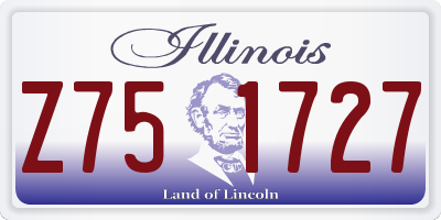 IL license plate Z751727